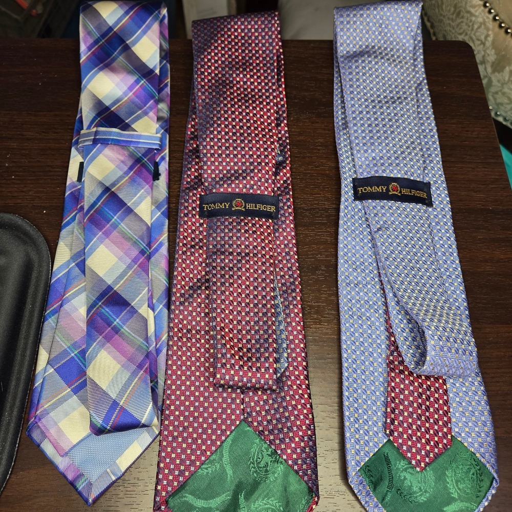 Tommy Hilfiger Neckties Lot of 3 Dress Ties Business Professional Career - Picture 9 of 14